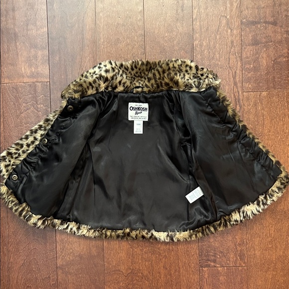 OshKosh B'gosh Kids Leopard Print Faux Fur Jacket, Size 18 Months - Picture 12 of 13